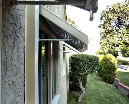 Solid Aluminum Window Awnings (Open Sides)