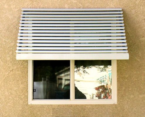 Fixed-Louver Aluminum Window Awning