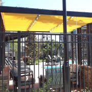 Slide Wire Pool Cabana