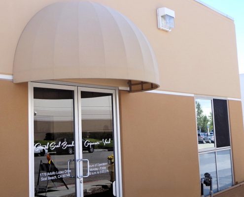 Dome Style Door Awning