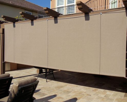 Solid Rope and Pulley Patio Shade