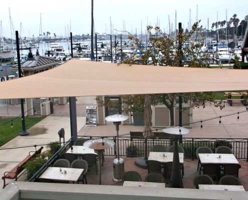 Shade Sail Dining Patio Cover