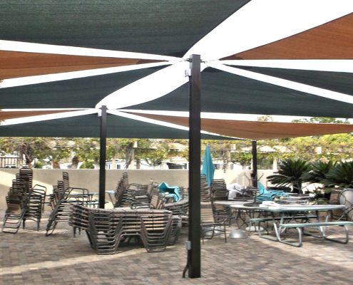 Shade Sails Dining Patio Cover
