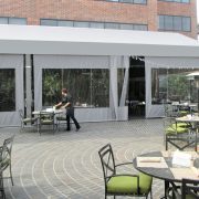 Dining Patio Cover with Enclosure Panels