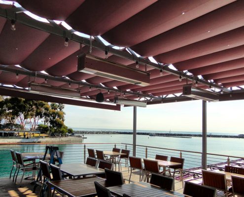 Slide Wire Dining Patio Cover