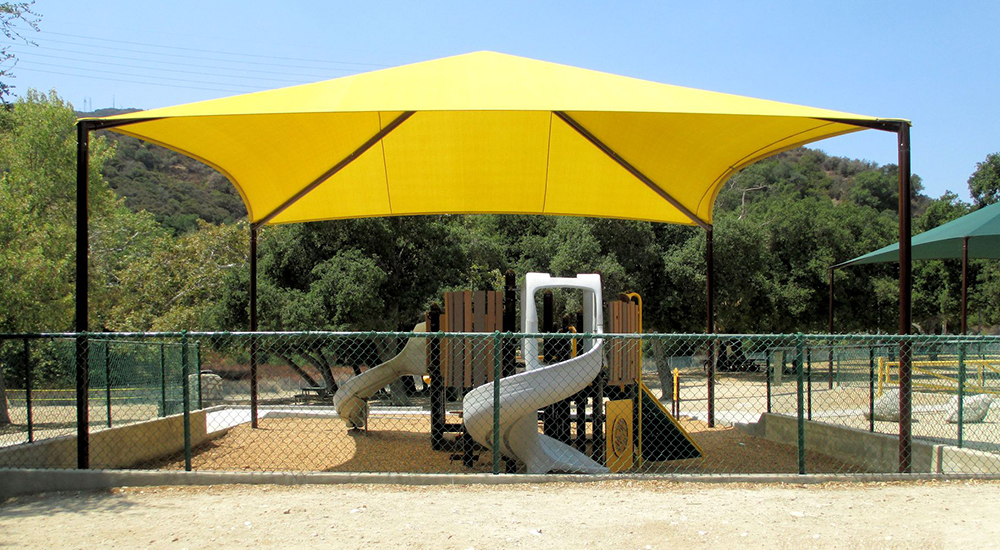 School And Playground Shade Covers, Outdoor Fabric Shade Structures For Playgrounds