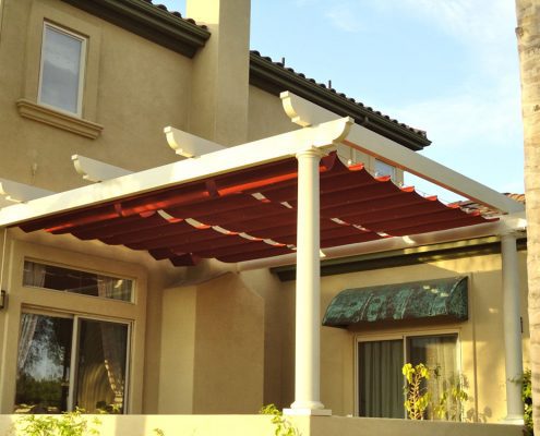 Slide Wire Canopy on Existing Wood Structure