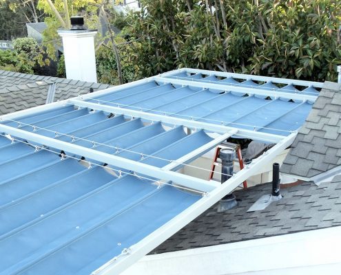 Slide Wire Canopy with Steel Frame